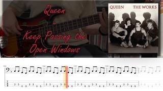 Queen - Keep Passing the Open Windows (Bass Cover WITH TABS) screenshot 4
