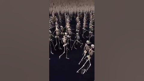 Skeleton  👽Dance Party! Countless Bones in Motion! 💀🎉#SkeletonDance #SpookyVibes #AIVideo