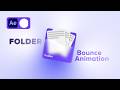 Create a Folder Bounce Animation in After Effects | Icon Animation Tutorial