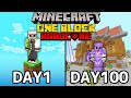 【マイクラ100days】１ブロックしかない世界で100日間ハードコアサバイバル生活をしてみた結果…！？【Minecraft】