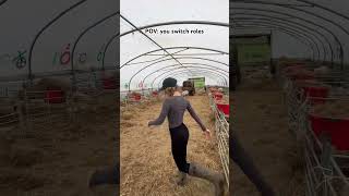 We switch roles and didn’t hold back LOL #couplegoals #funny #farm #farming #roleplay