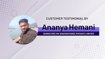 Customer Testimonial - How Ananya improved sales calling flow for his Education portal