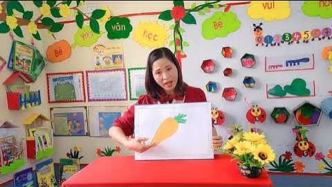 Tô màu củ cà rốt. Cô Ngân lớp 3TA5