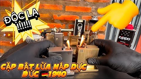 Bật lửa độc lạ _ Bật lửa xăng đá _ Bật lửa Đức 1940. #đồcổcầnthơ #batluadocla #batluaco