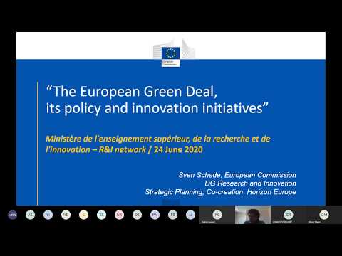 The Horizon 2020 Green Deal call, presentation by Sven Schade, European Commission