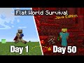 I Survived 50 Days on a Flat World with Nothing but... Mods
