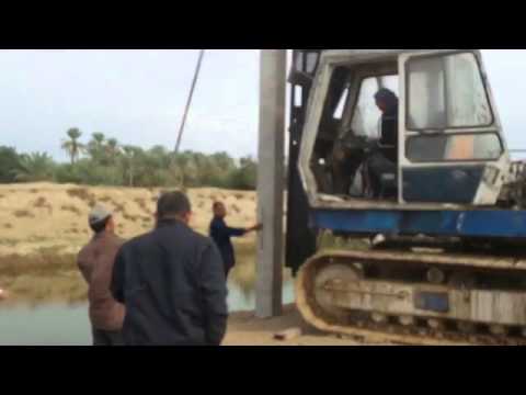 مكتب الساحة لطرق الركائز مشروع انشاء جسر على مبزل حله هاشمية كيلو 42