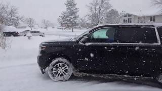 Chevy in the snow - Layton, Utah (60FPS)