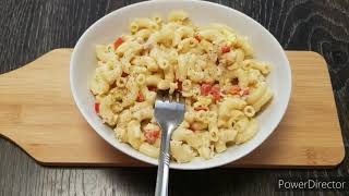 Easy macaroni with tuna and eggs  معكرونة سهلة بالتونة والبيض