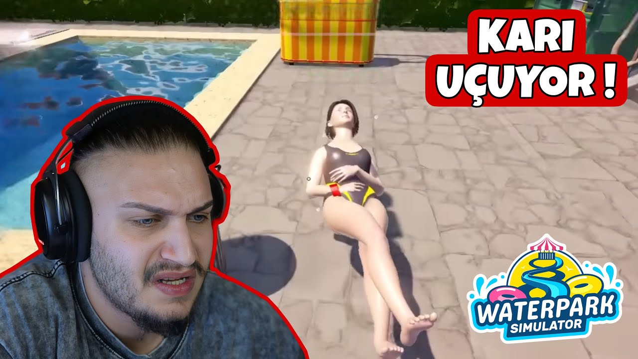 HAVUZA GİRENLER ÇARPILIYOR ! WATERPARK SIMULATOR ( 2.bölüm )