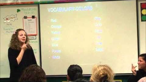 Beginning ASL Class Week Three Vocabulary Colors