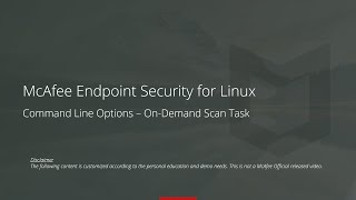 McAfee Endpoint Security for Linux - On-Demands Scan screenshot 2