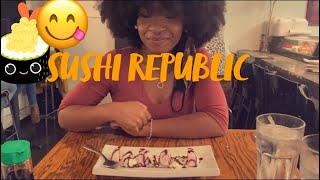 VLOG | TRYING A NEW RESTAURANT | SUSHI REPUBLIC