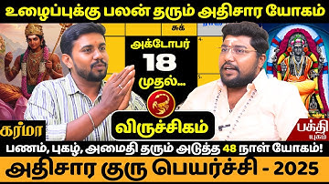 விருச்சிகம் இன்று முதல் தலையெழுத்து மாறும் | Viruchigam | Rasipalan  | Bakthi | Viruchigarasi |