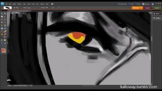 Cinder Fall (B&W) - [Process Video]