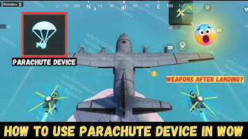 How To Use PARACHUTE DEVICE in PUBG WOW MAPS 😱| How to Bring Players From PLANE in WOW MAP