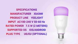 Xiaomi Yeelight YLDP06YL E26 E27 10W RGBW Smart LED Bulb Wifi App Control AC100 240V   E26 screenshot 3