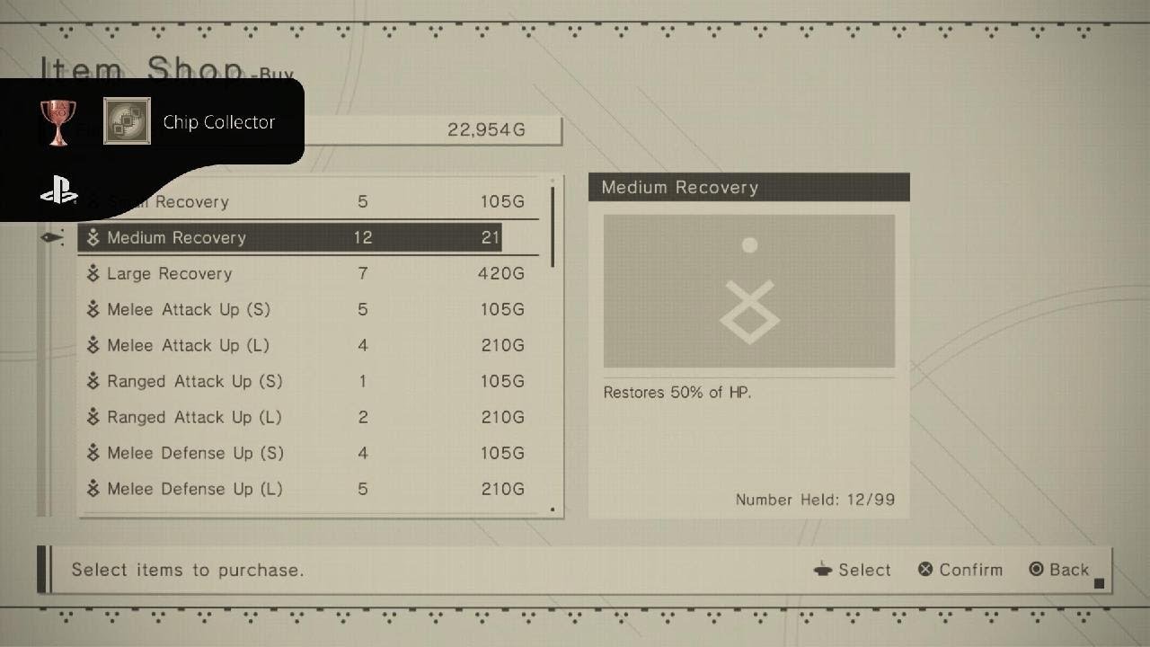Chip Collector Trophy | NieR:Automata