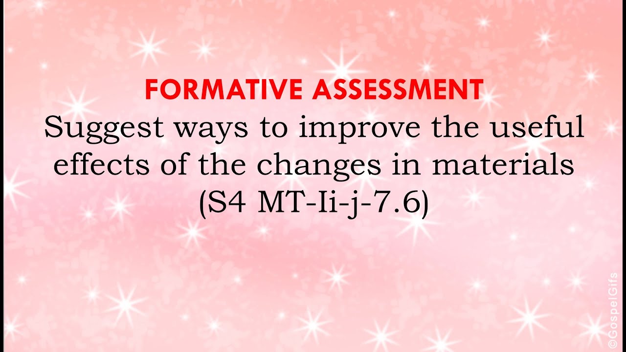 Assessment on Suggesting ways to improve the useful effects of the