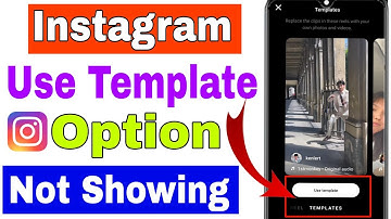 Instagram Reels Template Option Not Showing Fix || How To Create Template Video in Instagram