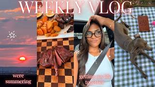 WEEKLY VLOG ♡ (getting my LIFE together.. productive routine in jersey, summer is beating my ahh+!!)