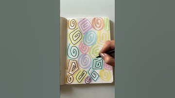 Colourful Spiral Garden | doodle #doodle #art#shorts