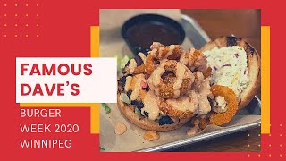 FOOD | Le Burger Week 2020 Winnipeg - Famous Dave’s (Mukbang + Review) | Jean Monique Sanchez