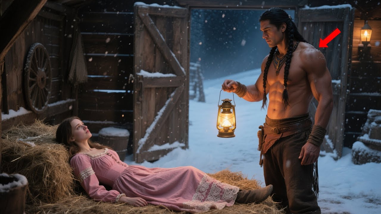 Giant Apache Found a Mail-Order Bride Sleeping in His Barn, He Whispered, “From Now On, You’re Mine”