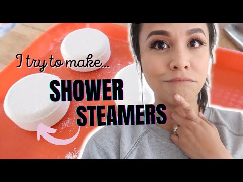 I Tried Making Shower Steamers and failed // using the Bath Bomb Press  // Cada shampoo bar mold 