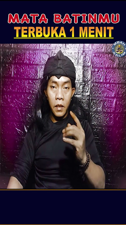 10 menit !! MATA BATINMU TERBUKA CUKUP 3 KATA !! #mbahsalim #matabatin