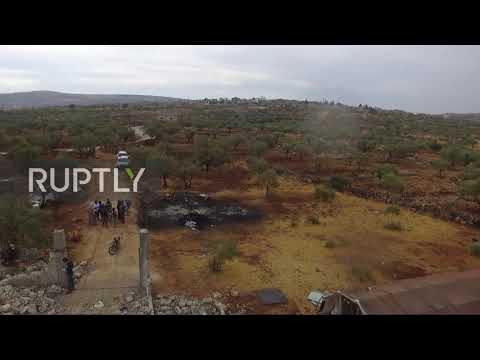 Syria: Drone captures aftermath of reported US op targeting al-Baghdadi