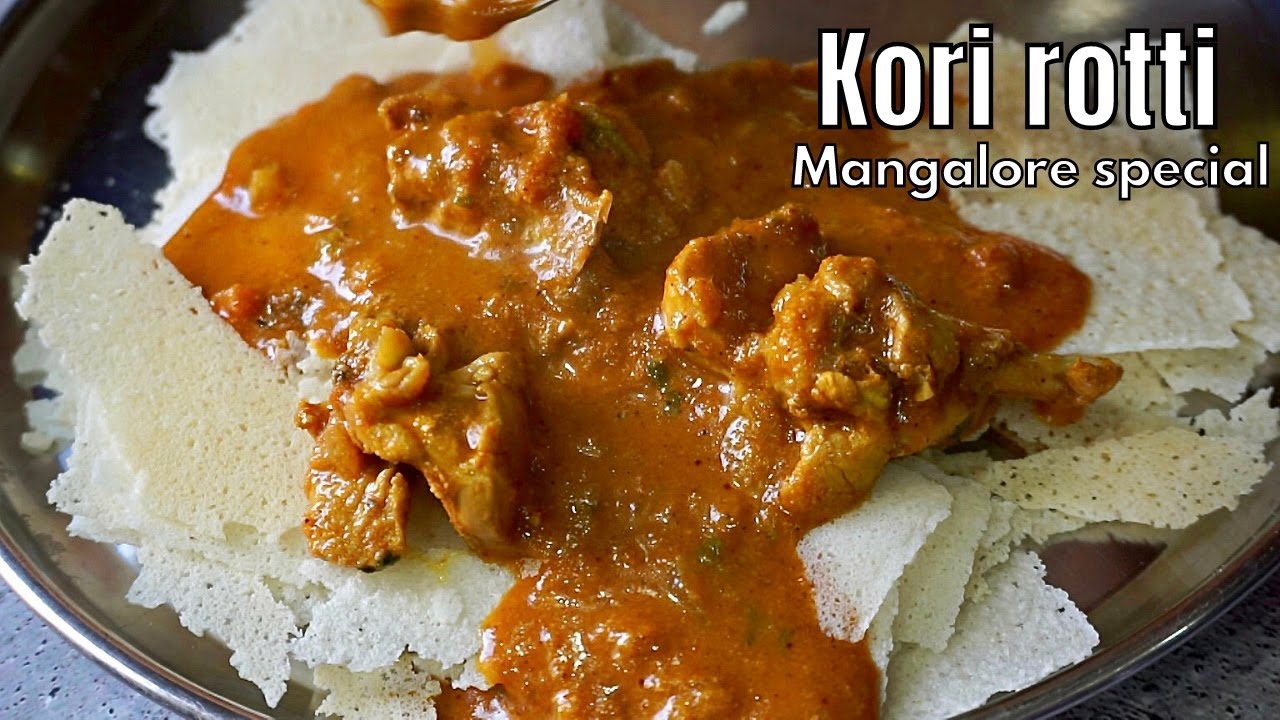 Kori rotti Mangalore special recipe  kori rotti chicken curry recipe  chicken curry for kori roti