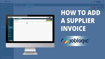 How-To Guide | How to Add a Supplier Invoice | Joblogic®