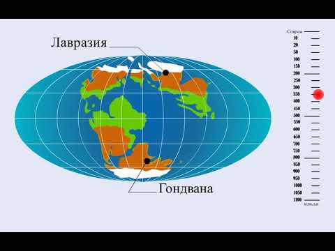 Дрейф материков с оледенениями / Drift of continents with glaciation