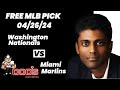 MLB Picks and Predictions - Washington Nationals vs Miami Marlins, 4/26/24 Free Best Bets & Odds