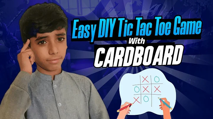 Easy DIY Tic Tac Toe Game with Cardboard | @CreativeBoee