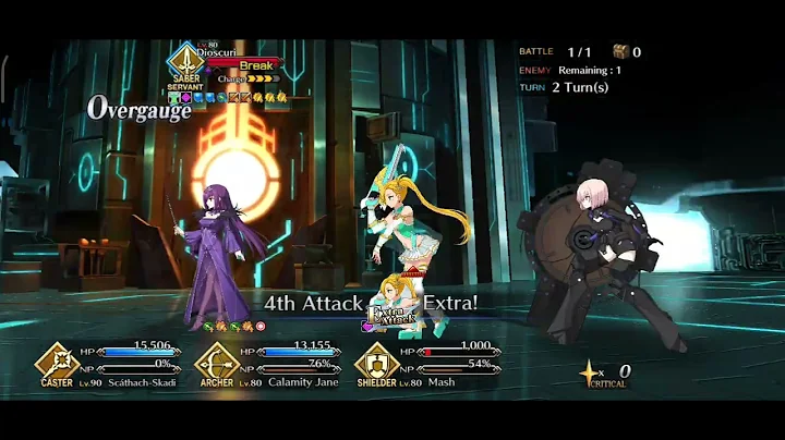 [FGO NA] Lostbelt 5.2 Olympus - Dioscuri  vs Cheerleader Jane 3T