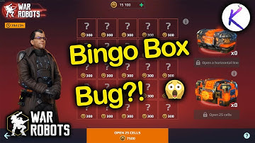 Bingo Box Bugged?! event chest opening War Robots update 8.5 special delivery crate unboxing wr