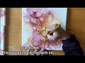 Arabic calligraphy Art,How to paint canvas with Ink.