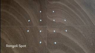 4 X 2  dots Easy & Simple Festival Design  ||  Rangoli Spot