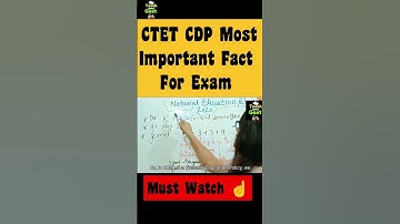 CTET CDP MOST IMPORTANT FACT FOR EXAM #youtube #shorts #shortvideo #shortsvideo #cdp #ctet #ctetexam