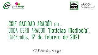 2021.02.17-Csif Sanidad Aragón Vacunación Sanitarios