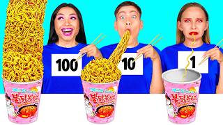 100個重ねフードチャレンジ | 素晴らしい料理のハック HAHANOM Challenge