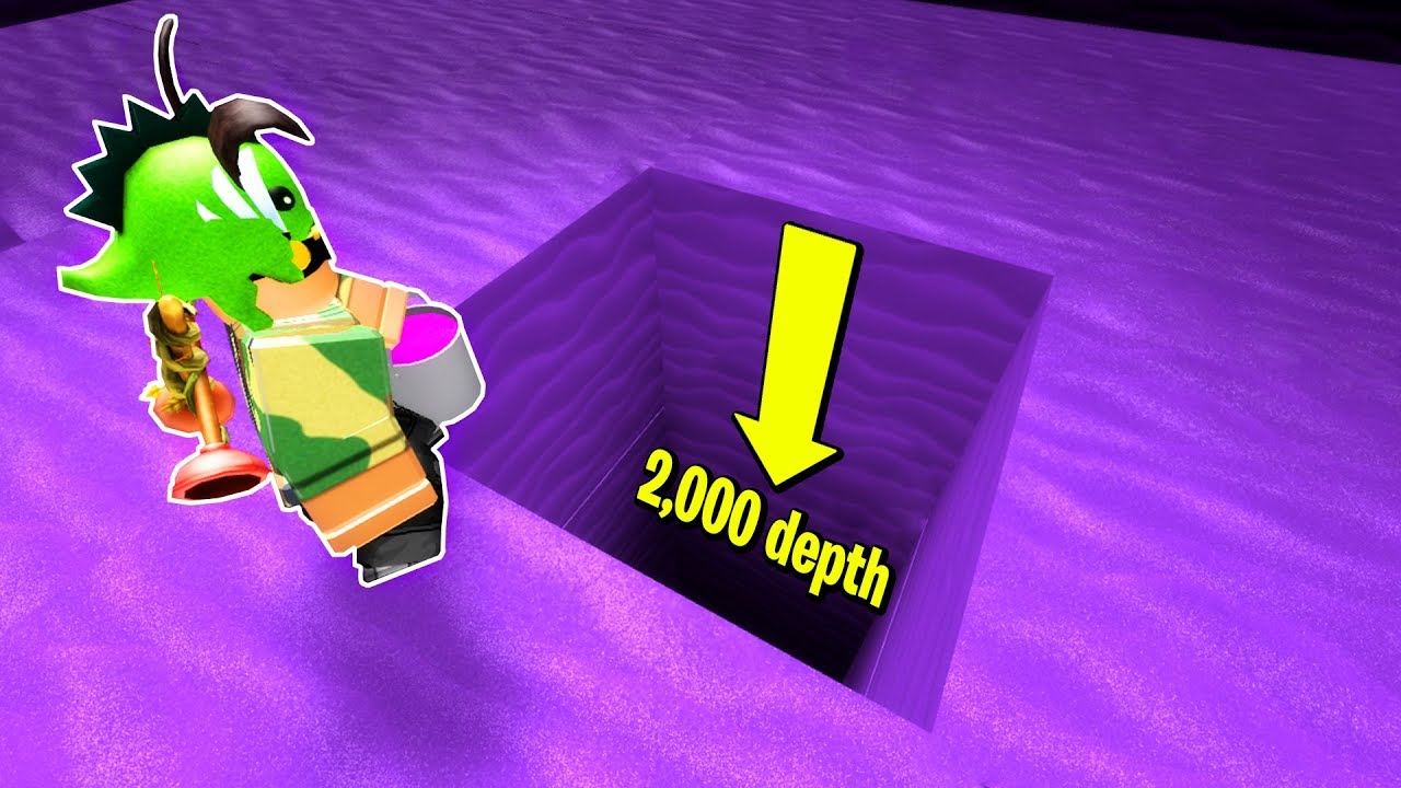 Digging Deepest Hole World Record Treasure Hunt Simulator - one of the deepest holes in treasure hunt simulator roblox