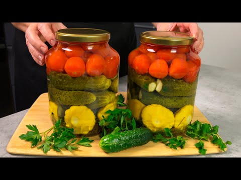 Уже много лет закрываю так! Потрясающе вкусное  АССОРТИ ИЗ ОВОЩЕЙ  на зиму - мой любимый рецепт