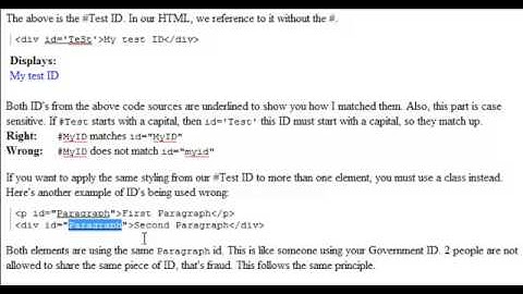CSS Tutorial  |  ID and Class