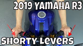 Womet-Tech Evo Shorty Levers Install on a 2019 Yamaha R3