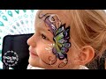 Fancy eye butterfly  face paint tutorial