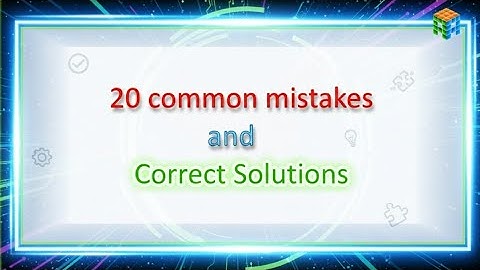 20 most common mistakes students make in mathematics
