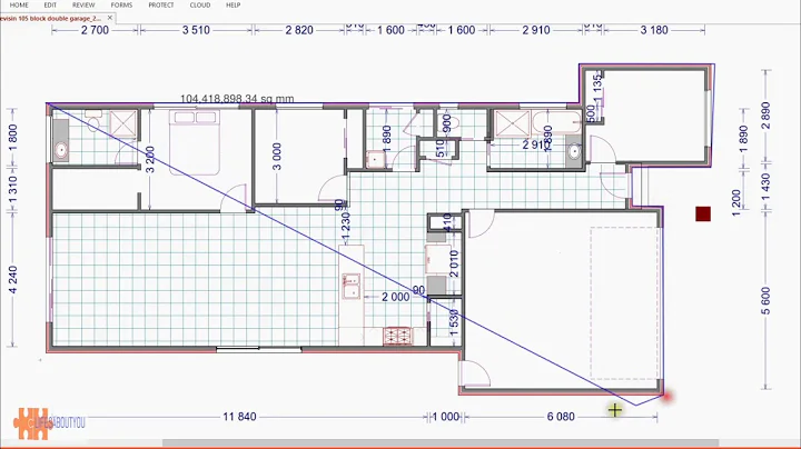 Measure the Concept plan using a PDF tool